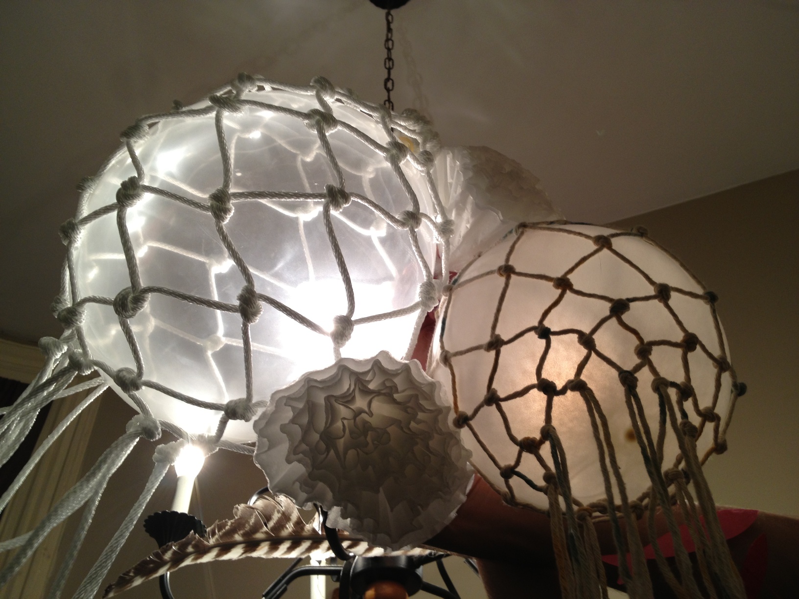 Prototype for cloud piece: an imitation of Japanese fishing floats