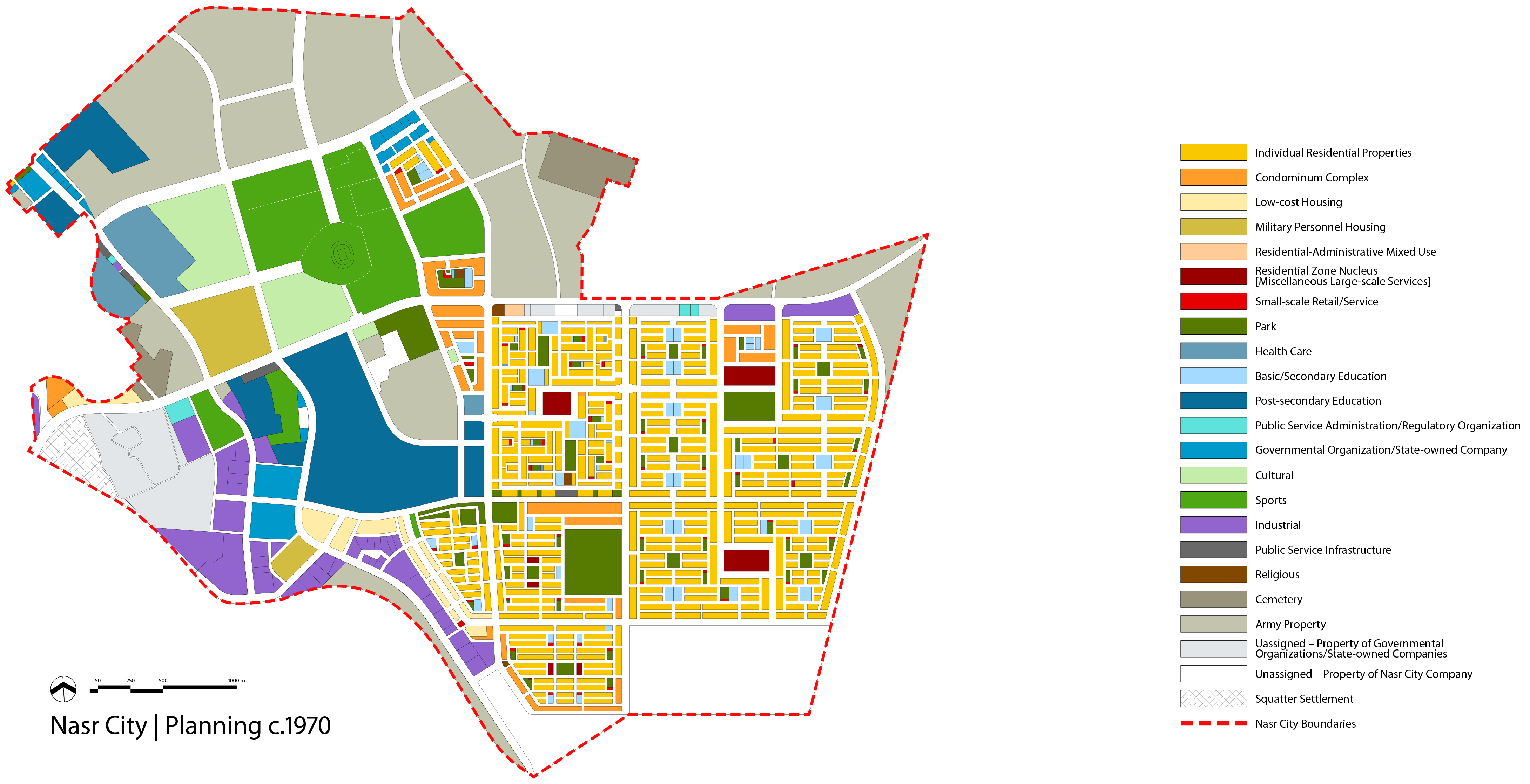 Nasr City land use 70s