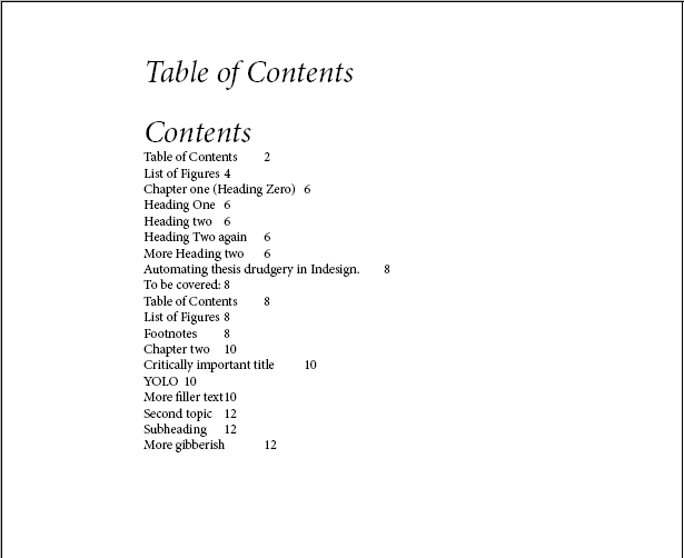 Thesis list of figures page