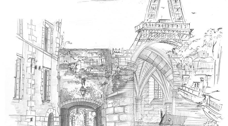 A Walk in Sketches: Remembering Paris