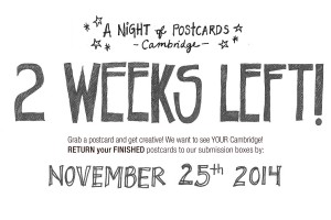 Countdown to A Night of Postcards – Cambridge
